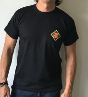 T Shirt mit Vereinswappen schwarz-XL